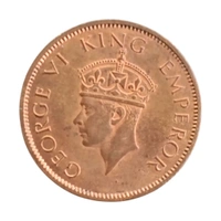One Quarter Anna UNC coin - George 6th King  - 1942
