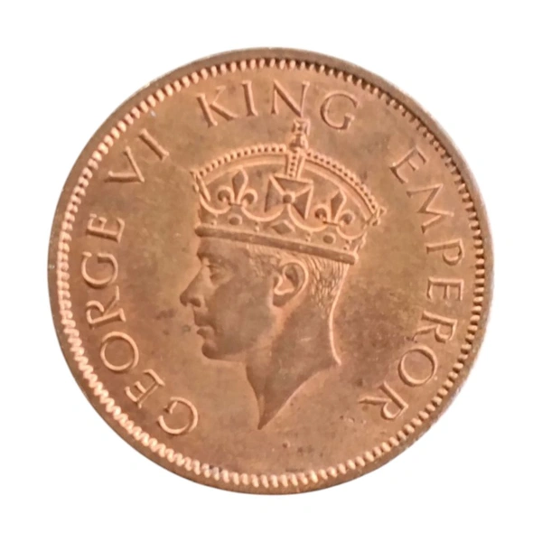 One Quarter Anna UNC coin - George 6th King  - 1942