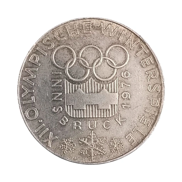 1974 Austria 100 Schilling 1976 Olympics, Innsbruck - Silver Coin