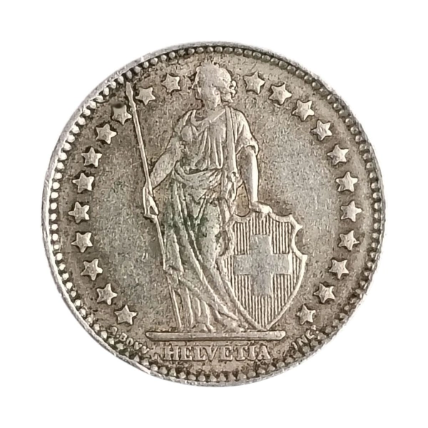 Switzerland 1 Franc - Silver Coin - 1963