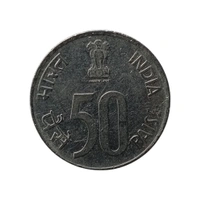 1998 50 Paise Scarce Coin - Hyderabad Mint 