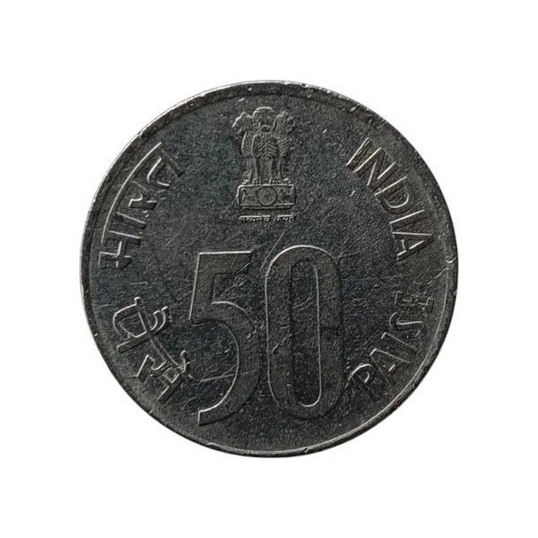 1998 50 Paise Scarce Coin - Hyderabad Mint 