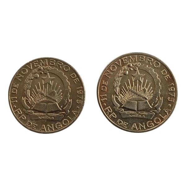 1978 Angola 10 & 20 Kwanzas Coins Set