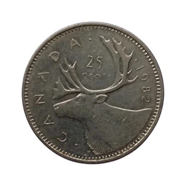 1982 Canada 25 Cents Coin