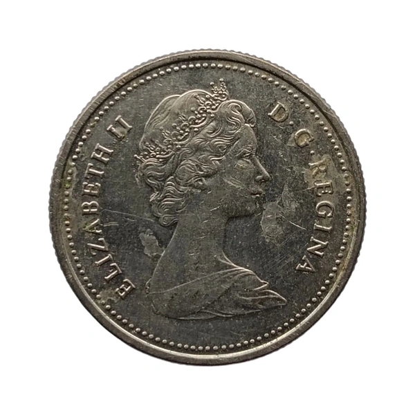 1982 Canada 25 Cents Coin