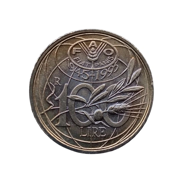 1995 Italy 100 Lire Coin - FAO (Commemorative Issue)