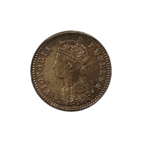 1897 2 Annas - Victoria Empress - Silver Coin