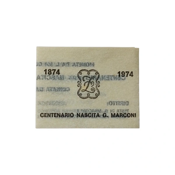 1974 Italy 500 Lire Silver Coin - Guglielmo Marconi