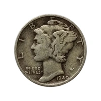 1940 1 Dime (Mercury Dime) - USA Silver Coin 