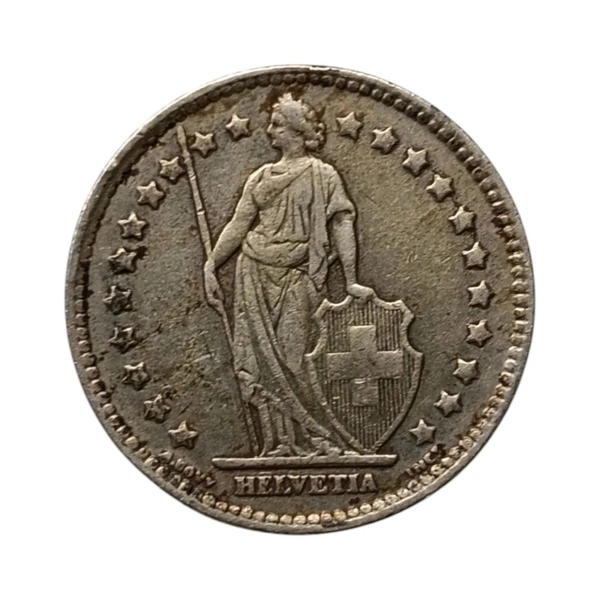 Switzerland 1 Franc - Silver Coin - 1940