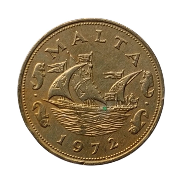 1972 Malta 10 Cents Coin
