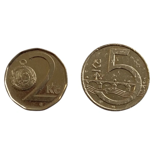 Czech Republic - 2 Koruny & 5 Korun Set