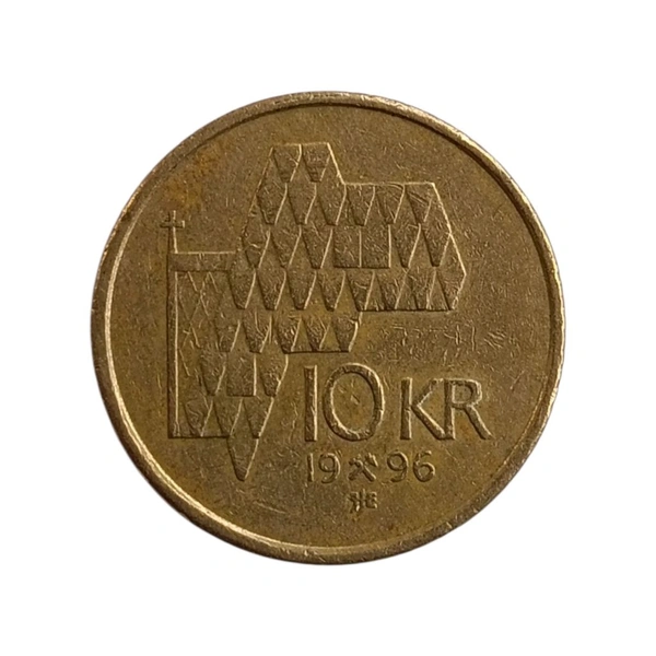 1996 Norway 10 Kroner Coin