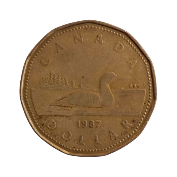 1987 Canada 1 Dollar Coins - 2nd Portrait 