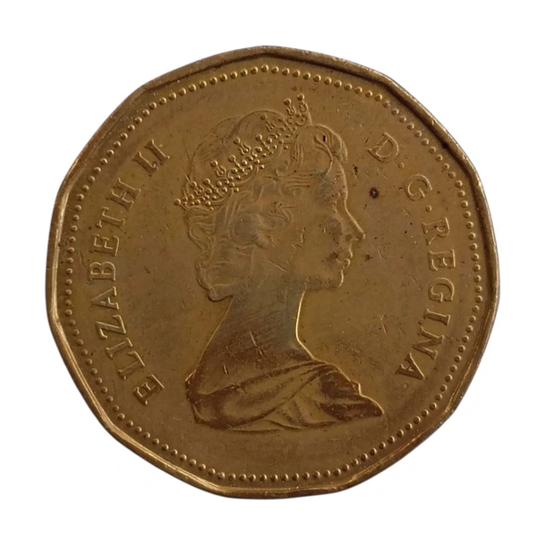 1987 Canada 1 Dollar Coins - 2nd Portrait 