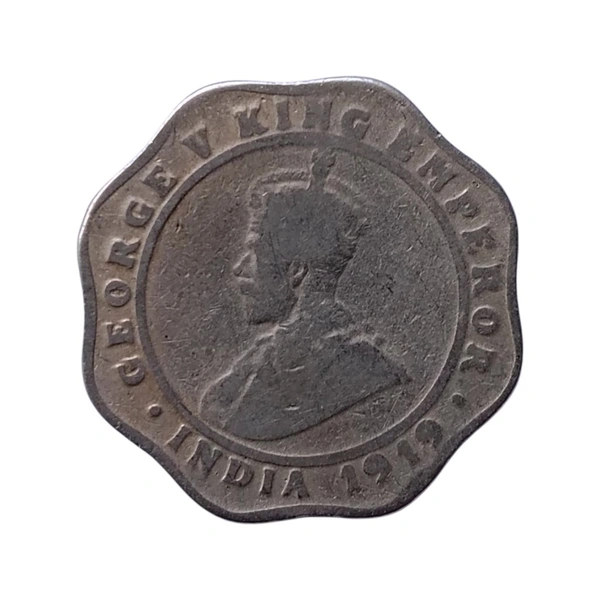 1919 4 Annas Coin - George 5th King (British India) - Calcutta
