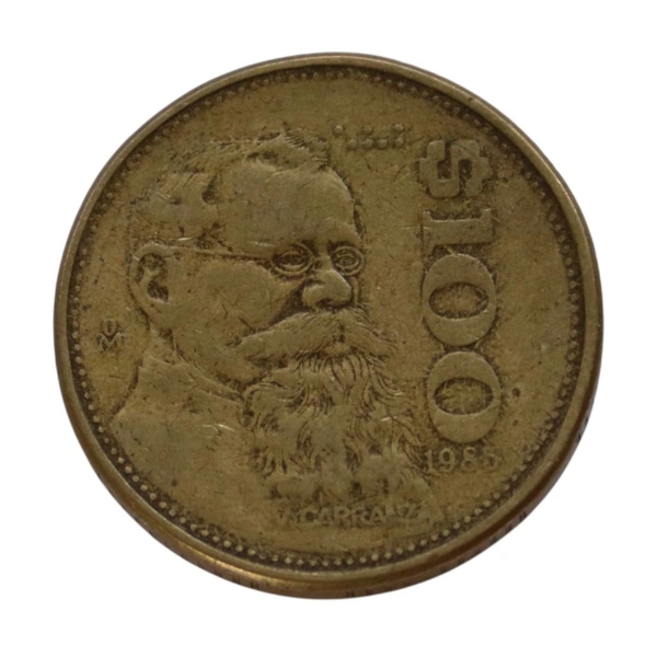 1985 Mexico 100 Pesos Coin