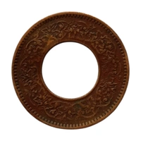 (1943 - 1947) 1 Pice (HOLE COIN) - George 6th King - Used Coin - 1943