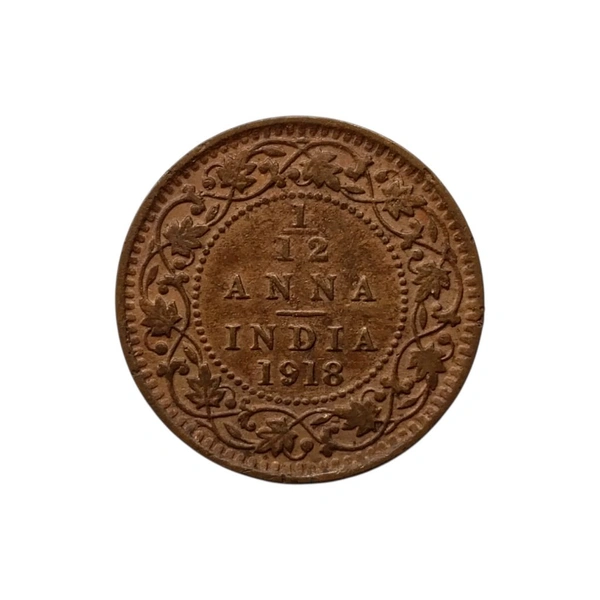 1918 1/12 Anna Coin - George 5th King 