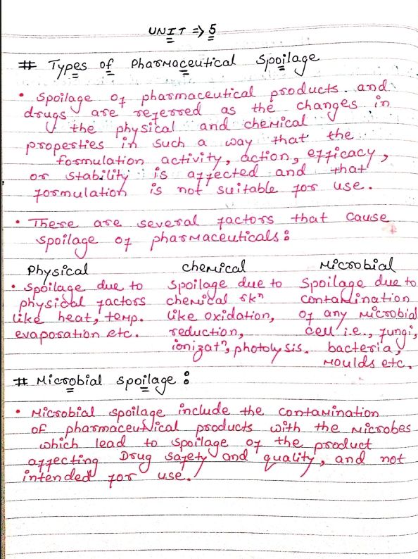 Pharmaceutical Microbiology Unit-1 To Unit-5 Notes || B Pharmacy 3rd Sem