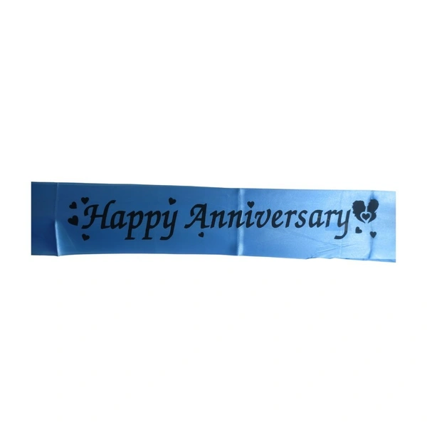 Happy Anniversary Sash - Big, Blue