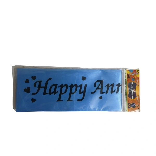Happy Anniversary Sash - Big, Blue