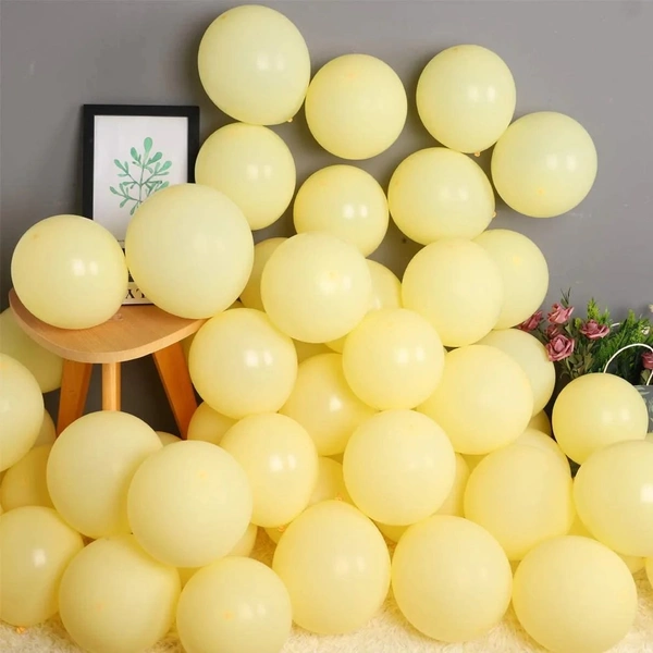 Dex Yellow Pastel Ballons(40pc) - 9 Inch, Yellow
