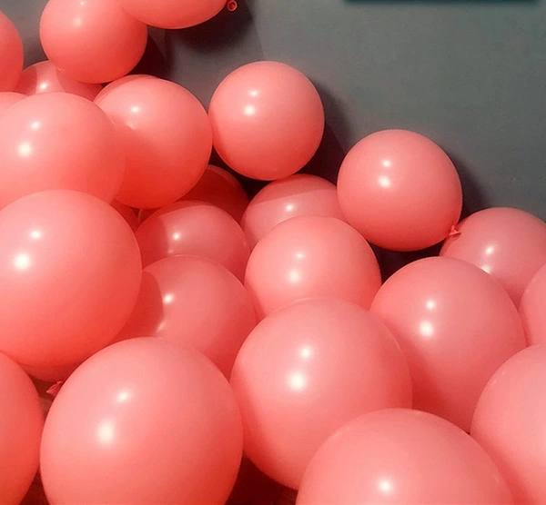 Decor Dex Red Pastel Balloons (40pc) - 9 Inch, Red