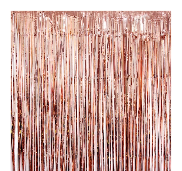 Dex Foil Curtain Indian - 3*6, Rose Gold
