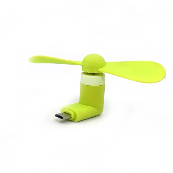 Type-C Mini Fan 2-Blade Fan High Speed USB Fan, Mobile Cooler, Mini fan Support with All Android & Type-C Smatphones & Black Colour Round