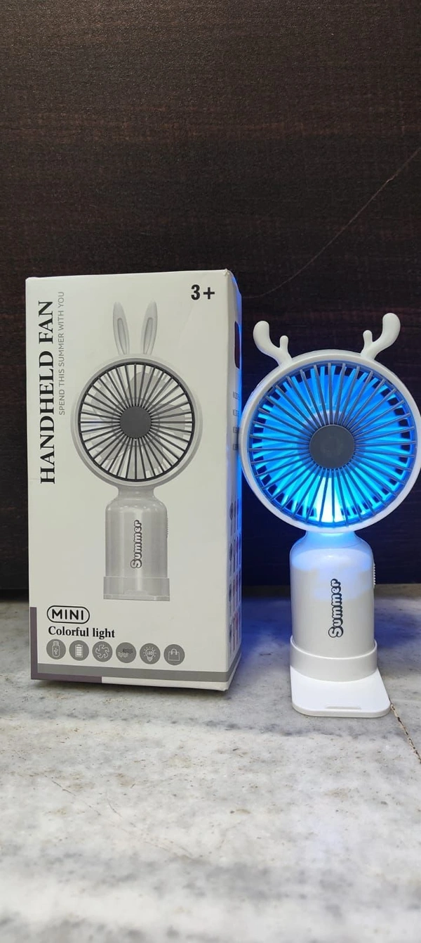 Small Personal Mini Fan Cute Looking Fan for Kids Table USB Rechargeable Fan Foldable Travel Fans Table