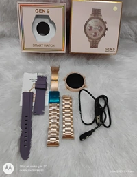 Round Rose Gold Fossil Gen 9 Diamond Edition Smartwatch
