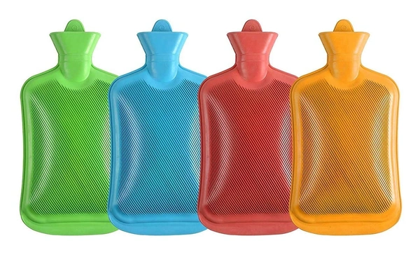  2L Hot Water Rubber Bottle bag for Pain Relief Therapy Multicolor - 500ml