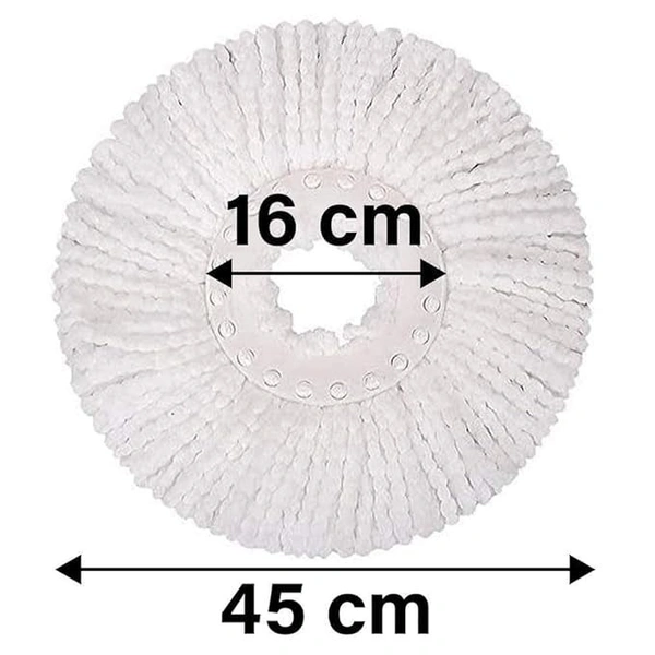 Mop Stick for Floor Cleaning, 360 Degree Spin Mop Stick Rod with 1 Microfiber Refill