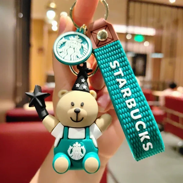 Cute Bear Doll Car Keychain Pendant Gift - Designer Milk Keychain Accessory, Best Seller!