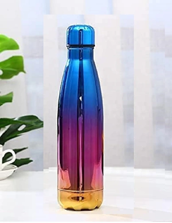 Rainbow Water Bottle, Multicolour Flask, Stainless Steel Double Wall Vacuum Insulated Water Bottle, Multicolor Tumbler, Insulated Water Bottle, Leak Proof Bottle 