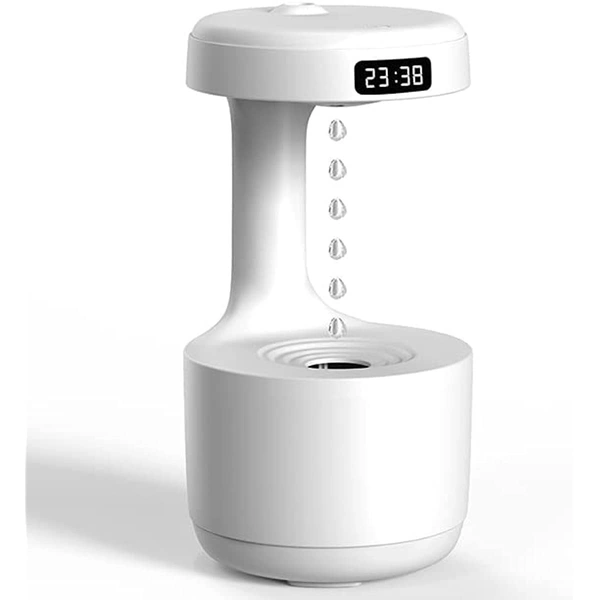 The Floating water machine, or anti-gravity humidifier 2024 Upgrade Cool Mist Desktop with LED Clock Display, Auto Shutdown Power-Off. 800 ml