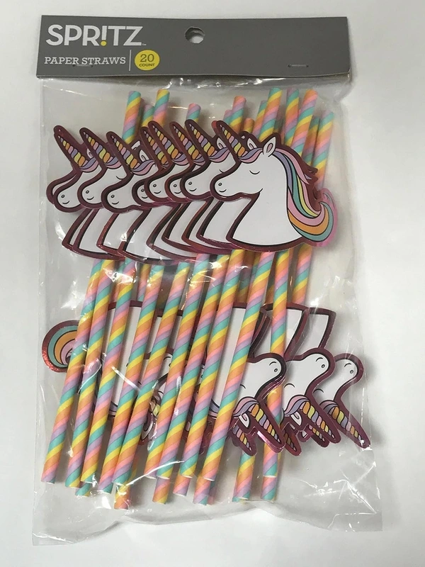 Birthday Party Fancy Straw 25pc