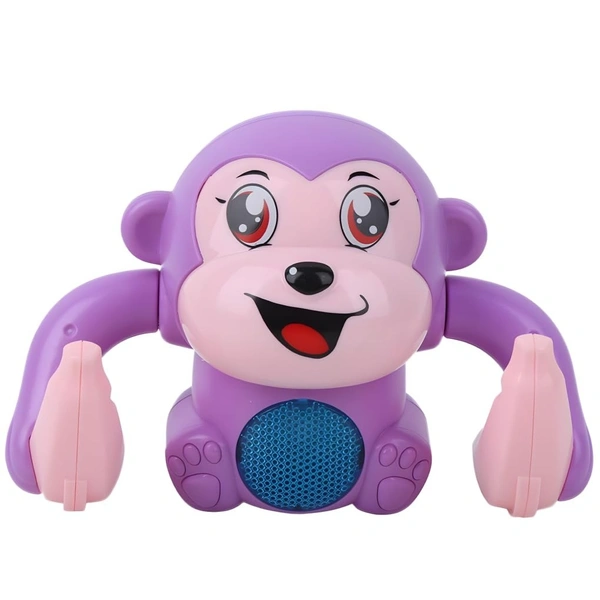 Dancing Spinning Rolling Tumble Monkey Voice Activated Banana Monkey with Music Light and Sound Effects (Colour as per Stock)