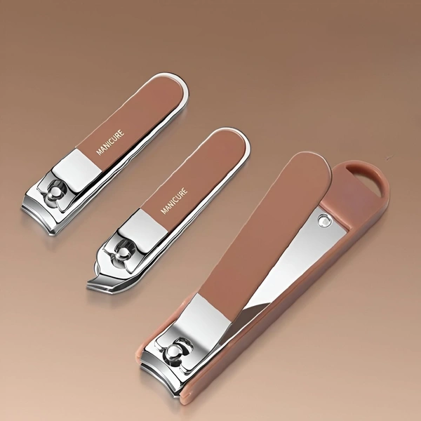 Essentials Manicure Set Nail Clippers Kit Manicure Pedicure Set, 8 Pcs Professional Stainless Steel Pedicure Care Tools Women Travel Grooming Kit