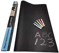 (45x200cm) Wall Sticker Removable Decal Chalkboard with 5 Chalks for Home School Office College Room Kitchen Kids