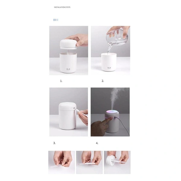 USB Essential Oil Diffuser Portable Mini Air Humidifier Auto Shut Off Gray|Home & Garden | Home Improvement | Heating, Cooling & Air