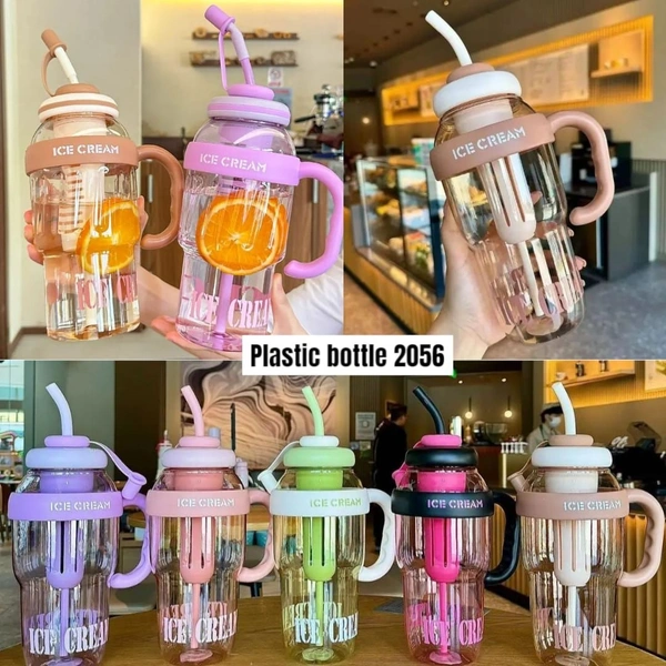Fruit Infuser Detox Ice Cream Theme Sipper Bottle, BPA-Free Stylish Water Bottle, Fruit Detox Bottle