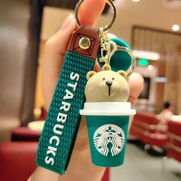 Cute Bear Doll Car Keychain Pendant Gift - Designer Milk Keychain Accessory, Best Seller!