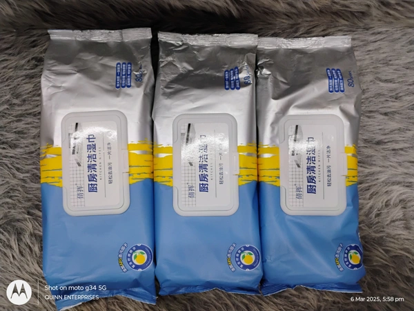 80 pcs Kitchen Cleaning Wipes | Strong Decontamination Kitchen Wipes | Disposable Kitchen Wet Wipes Household Cloth Towel For Removing Grease Stains And Cleaning Glass Table Wet Tissue Wipes