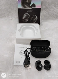 New Ultra Open Earbuds with OpenAudio Technology, Open Ear Wireless Earbuds, Up to 48 Hours of Battery Life - Black