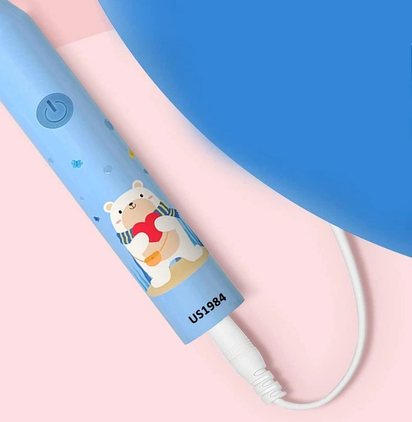 Sonic Electric Toothbrush for Kids with 5 Modes, 3 Brush Heads & Rechargeable Battery, Ultra Soft Nylon Bristles, IPX7 Waterproof, Electric Power Tooth brush