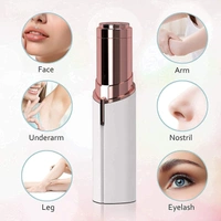 Portable eyebrow trimmer for women, epilator for women, facial hair remover for women,Face, Lips, Nose Hair Removal Electric Trimmer with Light 