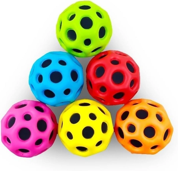 Super High Bouncing Ball, Super Hot Moon Ball and Space Balls for Kids and Adults,Improve Hand-Eye Coordination Bubble Ball Space Galaxy Bouncy Ball Easy to Grip 