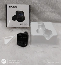 X8 Dual USB Car Charger Hands-Free Wireless Bluetooth FM Transmitter & Music Adapter, 2.0A & 1.0A Dual USB Port LCD MP3 Player which Supports TF Card and U Disk